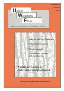 Cover-Bild zum Titel 'Umwelt Wirtschafts Forum' von 'Institut Fur Umweltwirtschaftsanalysen'