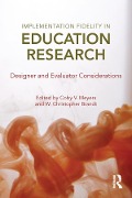 Cover-Bild zum Titel 'Implementation Fidelity in Education Research' von ''