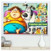 Frauchen und Hund. Witzige Cartoons vom täglichen Chaos (hochwertiger Premium Wandkalender 2026 DIN A2 quer), Kunstdruck in Hochglanz - Rose Hurley