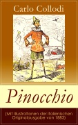 Cover-Bild zum Titel 'Pinocchio (Mit Illustrationen der italienischen Originalausgabe von 1883)' von 'Carlo Collodi'