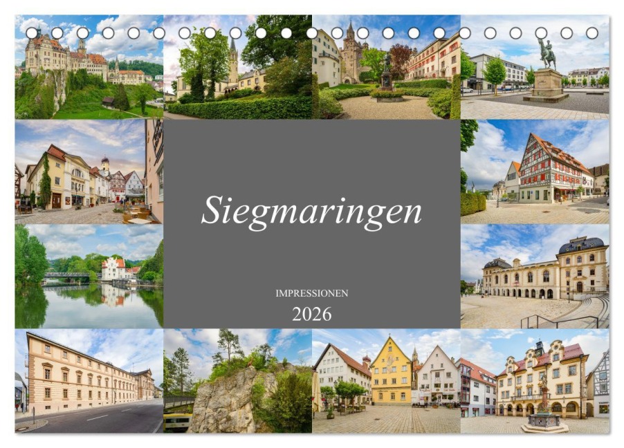 Sigmaringen Impressionen (Tischkalender 2026 DIN A5 quer), CALVENDO Monatskalender - Dirk Meutzner