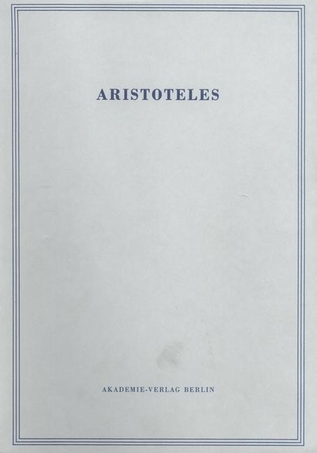 Rapp, Christof: Aristoteles - Problemata Physica, BAND 19 - 