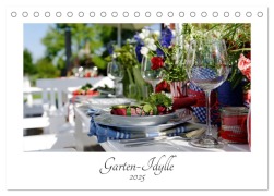 Garten-Idylle 2025 (Tischkalender 2025 DIN A5 quer), CALVENDO Monatskalender - Tobias Trapp