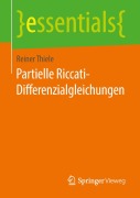 Cover-Bild zum Titel 'Partielle Riccati-Differenzialgleichungen' von 'Reiner Thiele'