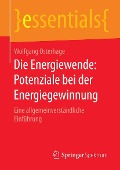 Cover-Bild zum Titel 'Die Energiewende: Potenziale bei der Energiegewinnung' von 'Wolfgang Osterhage'