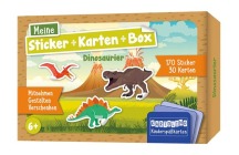  Meine Sticker + Karten + Box - Dinosaurier