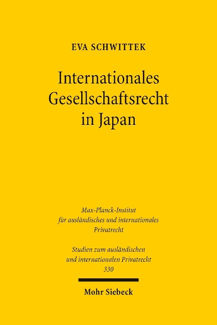 Internationales Gesellschaftsrecht in Japan - Eva Schwittek