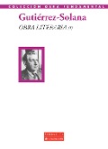 Cover-Bild zum Titel 'Obra literaria I' von 'José Gutiérrez-Solana'