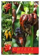 Cover-Bild zum Titel 'Chilis - Höllisch scharfe Früchtchen (Tischkalender 2027 DIN A5 hoch), CALVENDO Monatskalender' von 'Martina Cross'
