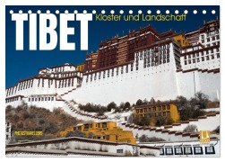 Cover-Bild zum Titel 'Tibet - Kloster und Landschaft (Tischkalender 2026 DIN A5 quer), CALVENDO Monatskalender' von 'Photostravellers Photostravellers'