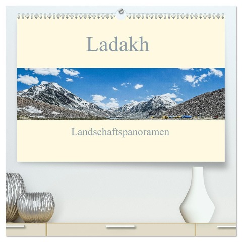 Ladakh - Landschaftspanoramen (hochwertiger Premium Wandkalender 2024 DIN A2 quer), Kunstdruck in Hochglanz - Thomas Leonhardy