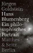 Cover-Bild zum Titel 'Hans Blumenberg' von 'Jürgen Goldstein'