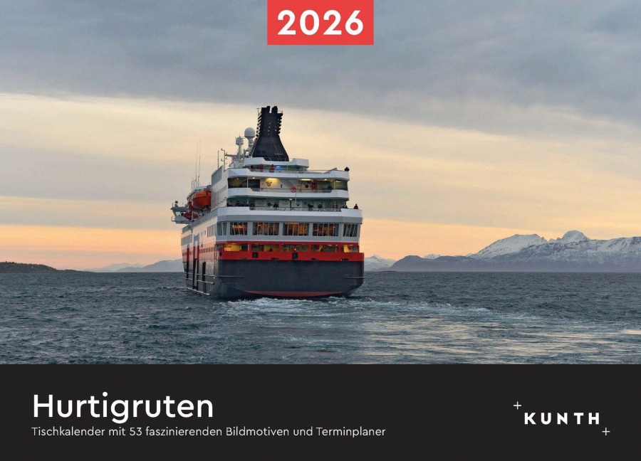 Hurtigruten - KUNTH Tischkalender 2026 - 