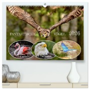 Cover-Bild zum Titel 'Fantastische Vögel (hochwertiger Premium Wandkalender 2026 DIN A2 quer), Kunstdruck in Hochglanz' von 'Mirko Weigt (c) Hamburg'