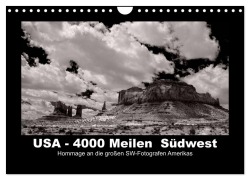 Cover-Bild zum Titel 'USA - 4000 Meilen Südwest Hommage an die großen SW-Fotografen Amerikas (Wandkalender 2026 DIN A4 quer), CALVENDO Monatskalender' von 'Winfried Winkler'