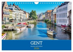 Cover-Bild zum Titel 'Gent - staunen und erleben (Wandkalender 2026 DIN A4 quer), CALVENDO Monatskalender' von 'Thomas Bartruff'