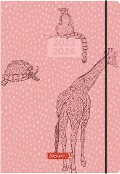 BRUNNEN 1072110044 Wochenkalender Schülerkalender 2023/2024 "Wild Animals" 2 Seiten = 1 Woche Blattgröße 14,8 x 21 cm A5 Broschur-Einband - 