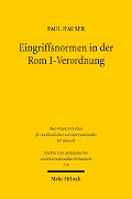 Cover-Bild zum Titel 'Eingriffsnormen in der Rom I-Verordnung' von 'Paul Hauser'