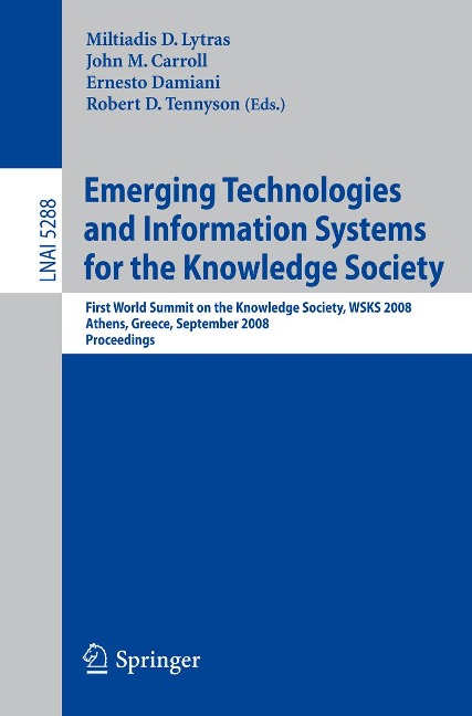 Emerging Technologies and Information Systems for the Knowledge Society - 