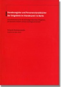 Cover-Bild zum Titel 'Standesregister und Personenstandsbücher der Ostgebiete im Standesamt I in Berlin' von ''