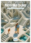 Cover-Bild zum Titel 'Paths like Escher (Desk Calendar 2027 DIN A5 portrait), CALVENDO 12 Month DeskCalendar' von 'Kerstin Waurick'