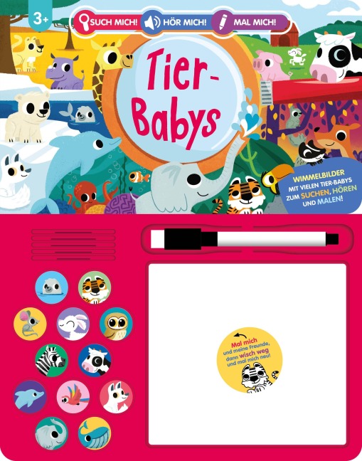 Such mich! Hör mich! Mal mich! Tier-Babys - Louise Martin, Schwager & Steinlein