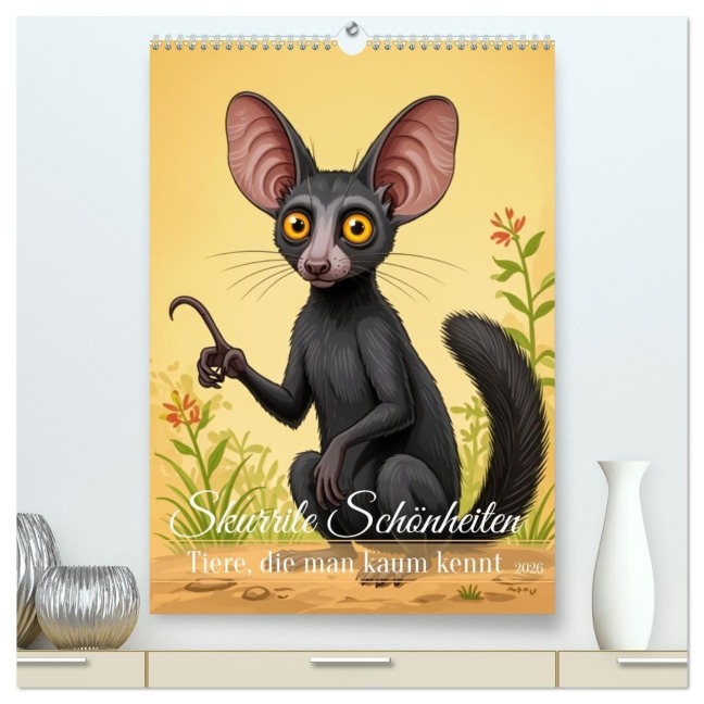 Skurrile Schönheiten - Tiere, die man kaum kennt (hochwertiger Premium Wandkalender 2026 DIN A2 hoch), Kunstdruck in Hochglanz - Sell Pixs:Sell