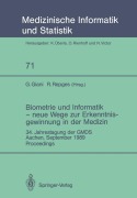 Cover-Bild zum Titel 'Biometrie und Informatik - neue Wege zur Erkenntnisgewinnung in der Medizin' von ''