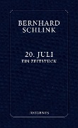 Cover-Bild zum Titel '20. Juli' von 'Bernhard Schlink'