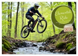 Cover-Bild zum Titel 'Elemental Ride. Mountainbike-Action durch Schnee, Matsch, Sonne und Laub (Wandkalender 2026 DIN A3 quer), CALVENDO Monatskalender' von 'Andreas Spreider'