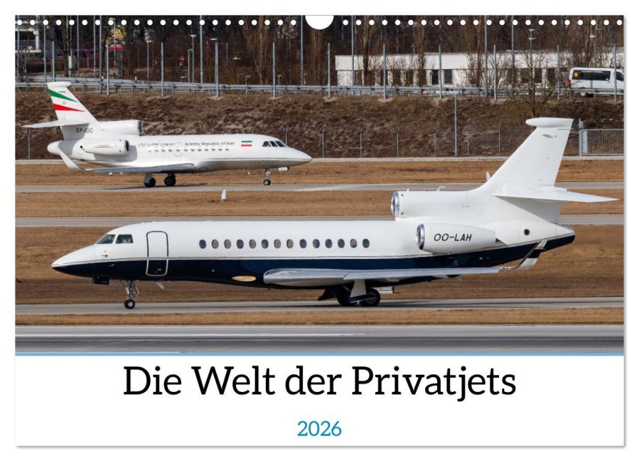 Die Welt der Privatjets (Wandkalender 2026 DIN A3 quer), CALVENDO Monatskalender - Christoph Brunner