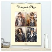 Steampunk Boys. Verwegene Männlichkeit (hochwertiger Premium Wandkalender 2026 DIN A2 hoch), Kunstdruck in Hochglanz - Rose Hurley