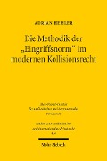 Cover-Bild zum Titel 'Die Methodik der 'Eingriffsnorm' im modernen Kollisionsrecht' von 'Adrian Hemler'