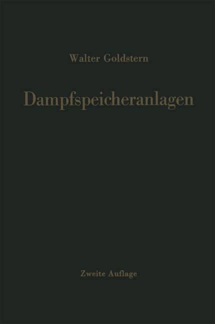 Dampfspeicheranlagen - Walter Goldstern