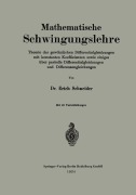 Cover-Bild zum Titel 'Mathematische Schwingungslehre' von 'Erich Schneider'