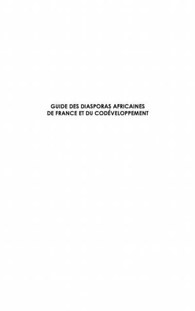 Guide des diasporas africainesde france - Andre