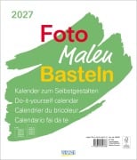 Cover-Bild zum Titel 'Foto-Malen-Basteln Bastelkalender weiß groß 2027' von ''