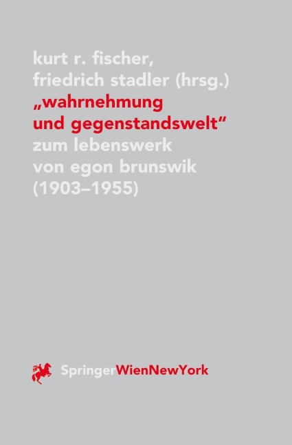 "Wahrnehmung und Gegenstandswelt" - 