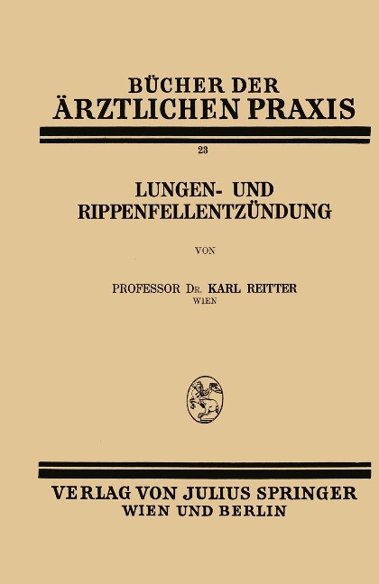 Lungen- und Rippenfellentzündung - Karl Reitter