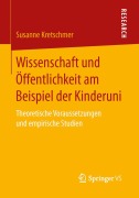 Cover-Bild zum Titel 'Wissenschaft und Öffentlichkeit am Beispiel der Kinderuni' von 'Susanne Kretschmer'