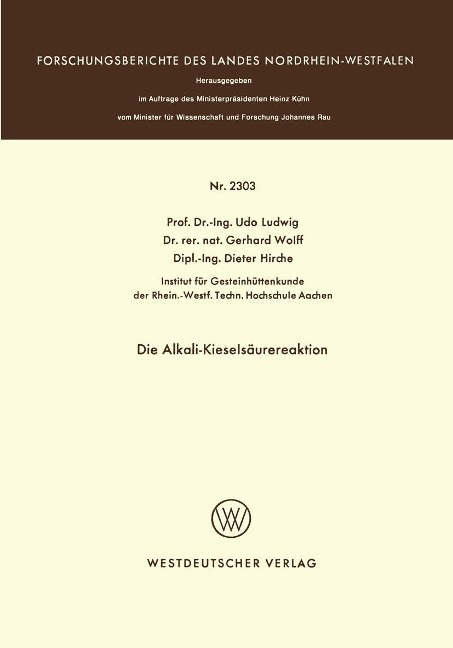 Die Alkali-Kieselsäurereaktion - Udo Ludwig