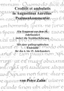Cover-Bild zum Titel 'Creditis et ambulatis in Augustinus Aurelius' Psalmenkommentar' von 'Peter Zahn'