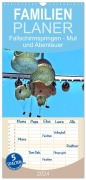 Familienplaner 2026 - Fallschirmspringen - Mut und Abenteuer mit 5 Spalten (Wandkalender, 21 x 45 cm) CALVENDO - Peter Roder