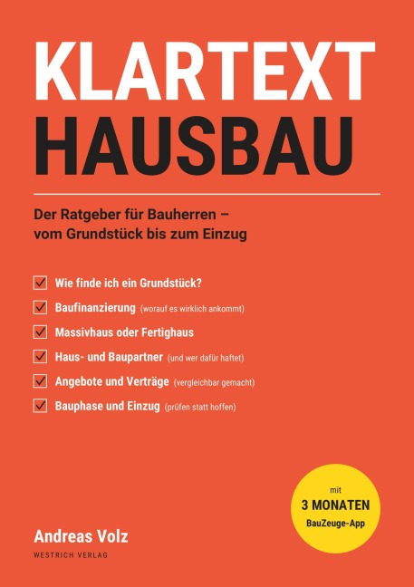 Klartext Hausbau - Andreas Volz