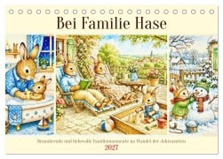 Cover-Bild zum Titel 'Bei Familie Hase (Tischkalender 2027 DIN A5 quer), CALVENDO Monatskalender' von 'Steffani Lehmann'