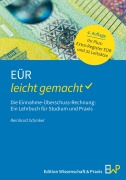 Cover-Bild zum Titel 'EÜR - leicht gemacht' von 'Reinhard Schinkel'