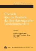 Cover-Bild zum Titel 'Übersicht über die Bestände des Brandenburgischen Landeshauptarchivs' von ''