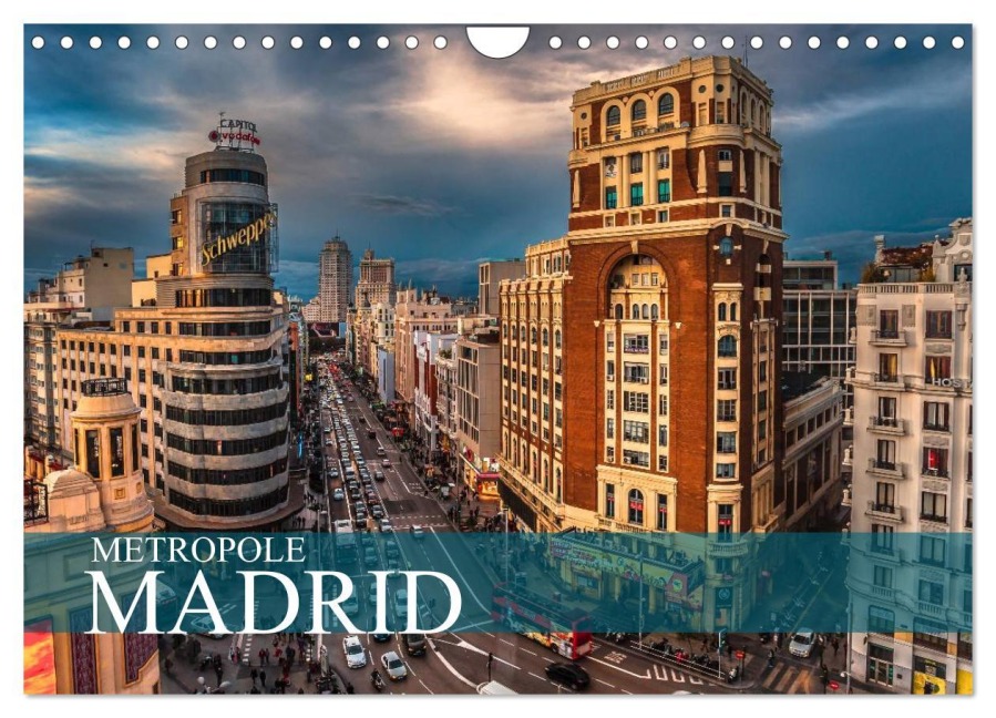 Metropole Madrid (Wandkalender 2026 DIN A4 quer), CALVENDO Monatskalender - Dirk Meutzner