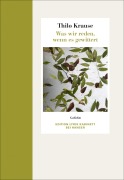 Cover-Bild zum Titel 'Was wir reden, wenn es gewittert' von 'Thilo Krause'