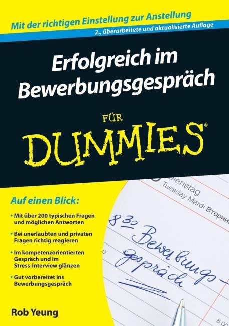 Erfolgreich im Bewerbungsgespräch für Dummies - Rob Yeung